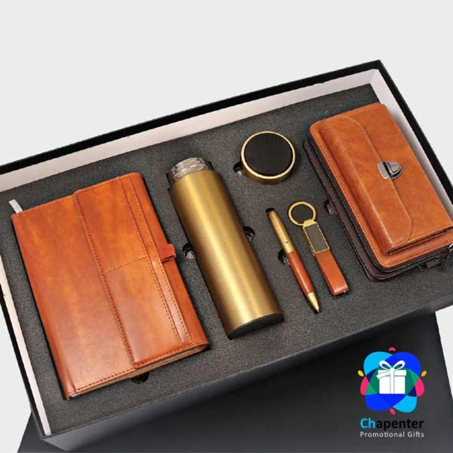 ست مدیریتی چرم پنج تکه