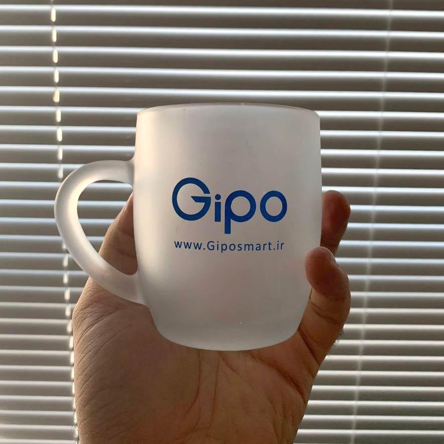 لیوان شیشه ای تبلیغاتی